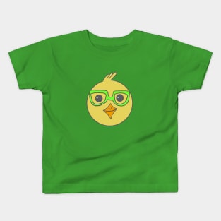 Chick Wearing Glasses Kids T-Shirt